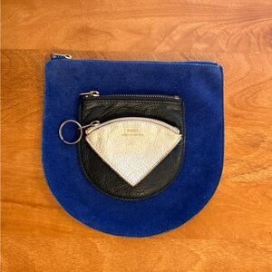Various baggu leather zip pouches
